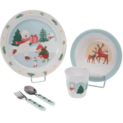 Amadeus Coffret Déjeuner 5P Hiver Patinoire Multicolore