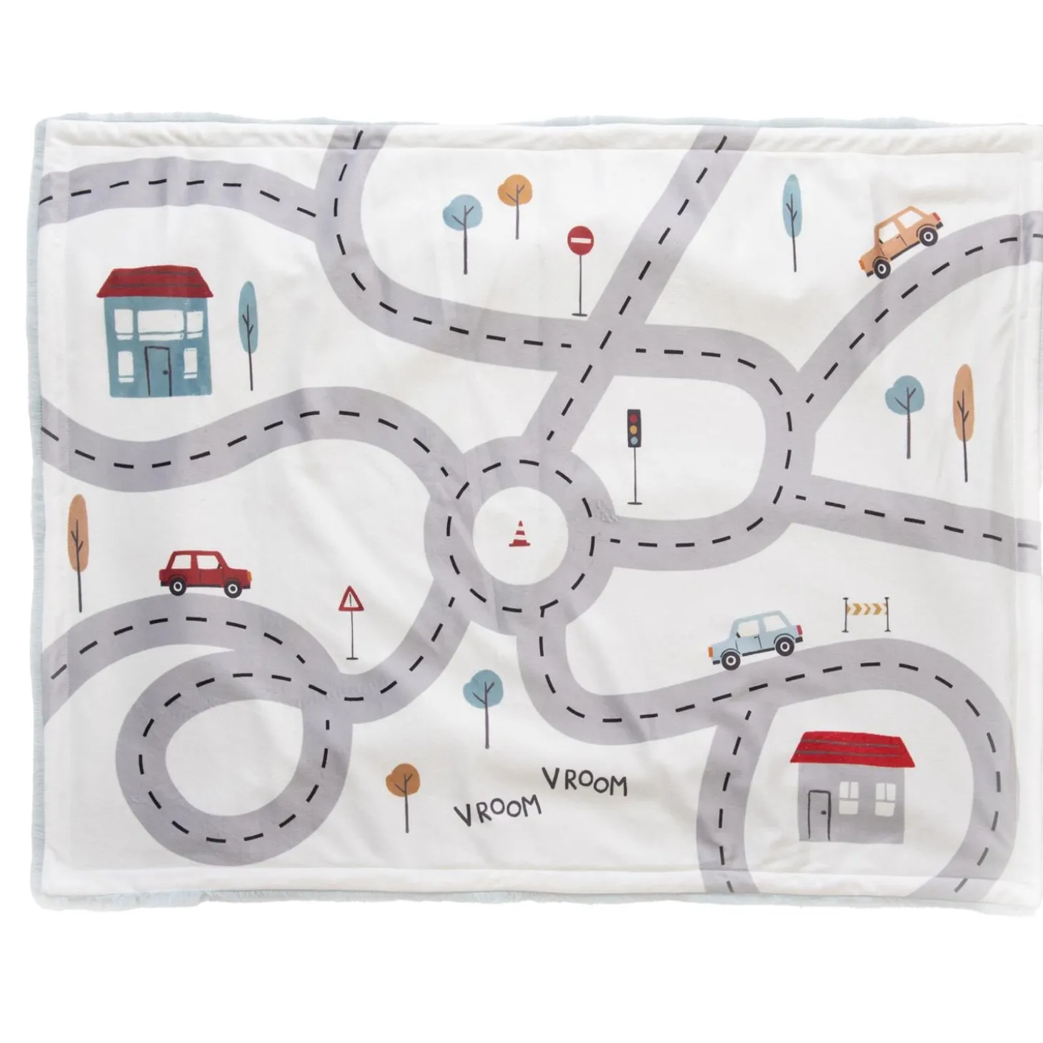 Amadeus Plaid Voiture D' Arthur Blanc Et Gris 75x100 cm