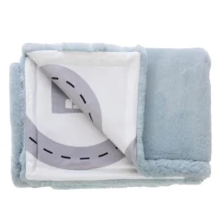 Amadeus Plaid Voiture D' Arthur Blanc Et Gris 75x100 cm