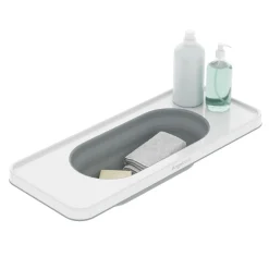Angelcare Plateau de Bain avec Panier à Jouet Extensible Blanc
