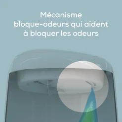 Angelcare Poubelle à couches Classic XL avec 1 recharge Blanc