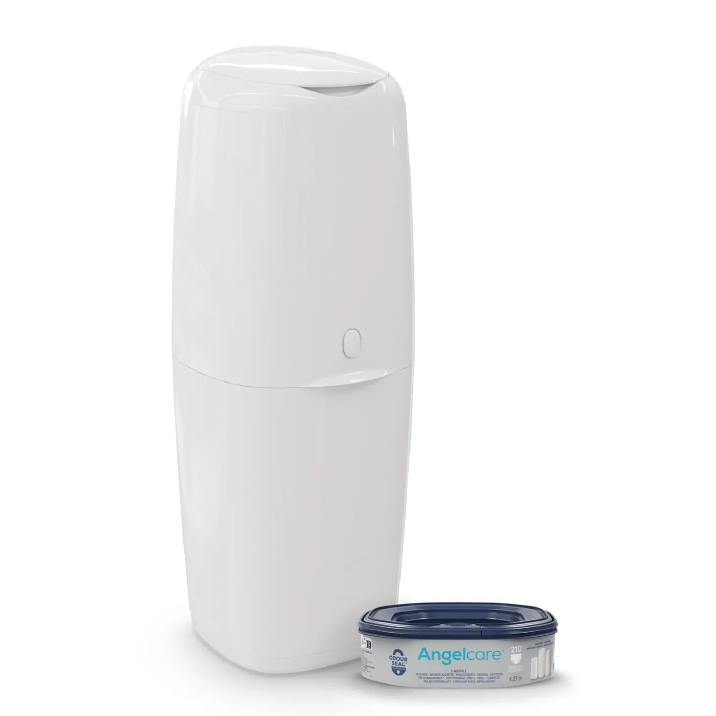 Angelcare Poubelle à couches Classic XL avec 1 recharge Blanc