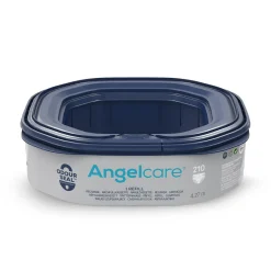 Angelcare Poubelle à couches Classic XL avec 1 recharge Blanc