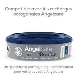 Angelcare Poubelle à couches Dress Up Blanc