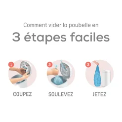 Angelcare Poubelle à couches Dress Up Blanc