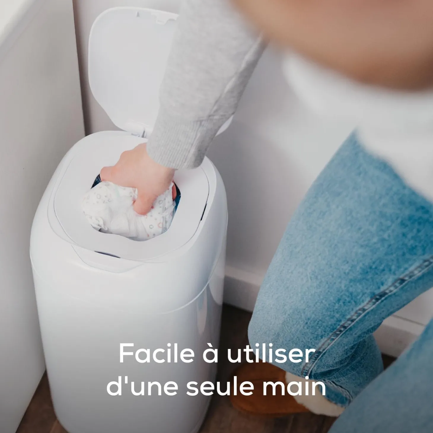 Angelcare Poubelle à couches Dress Up Blanc
