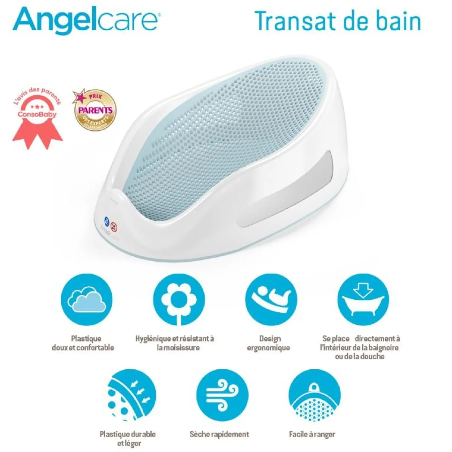 Angelcare Transat de bain Bleu