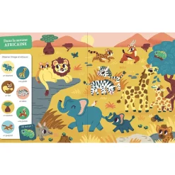 Auzou La jungle et la savane Multicolore
