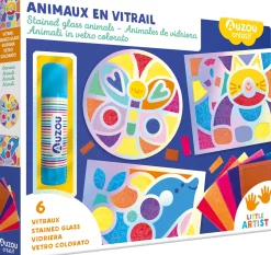 Auzou                    Livre Animaux En Vitrail    Multicolore