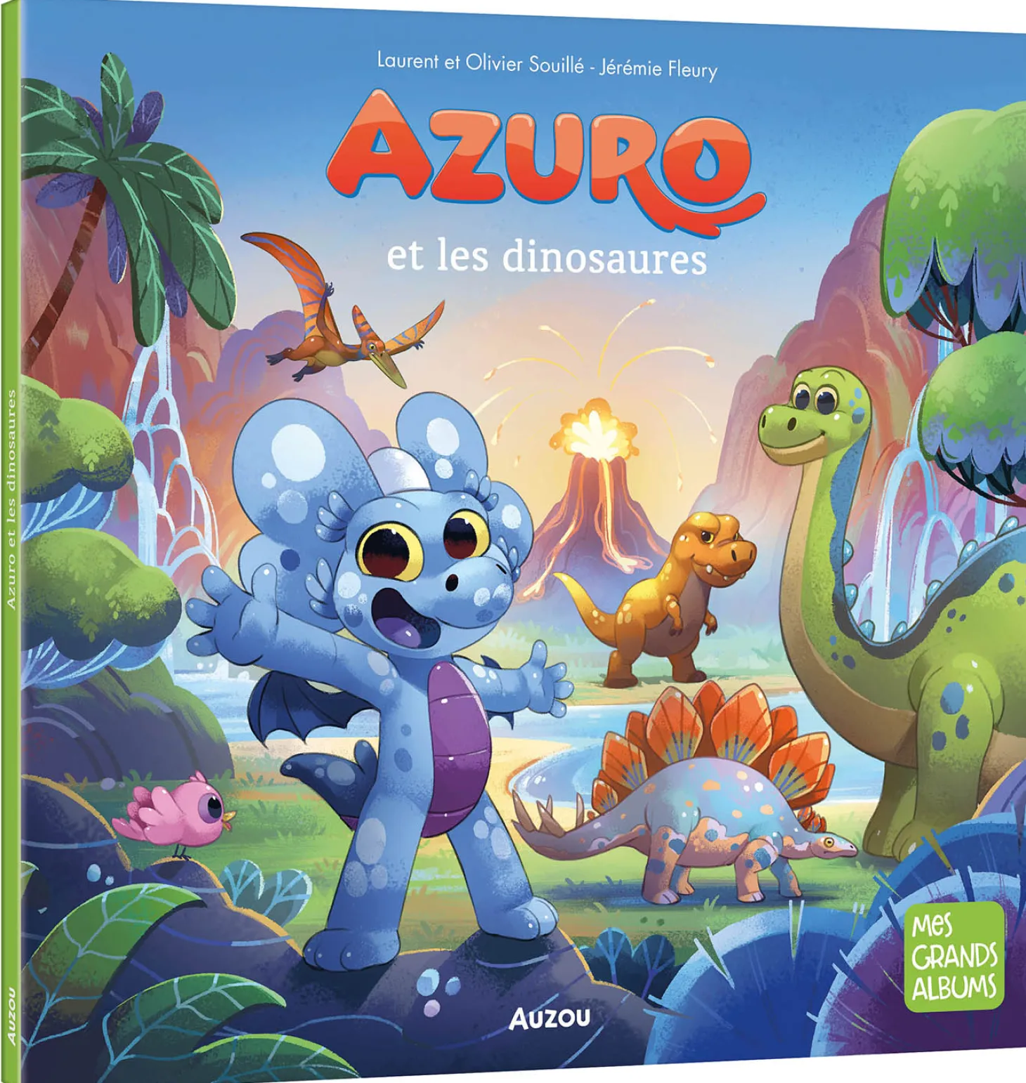 Auzou Livre Azuro Et Les Dinosaures Multicolore