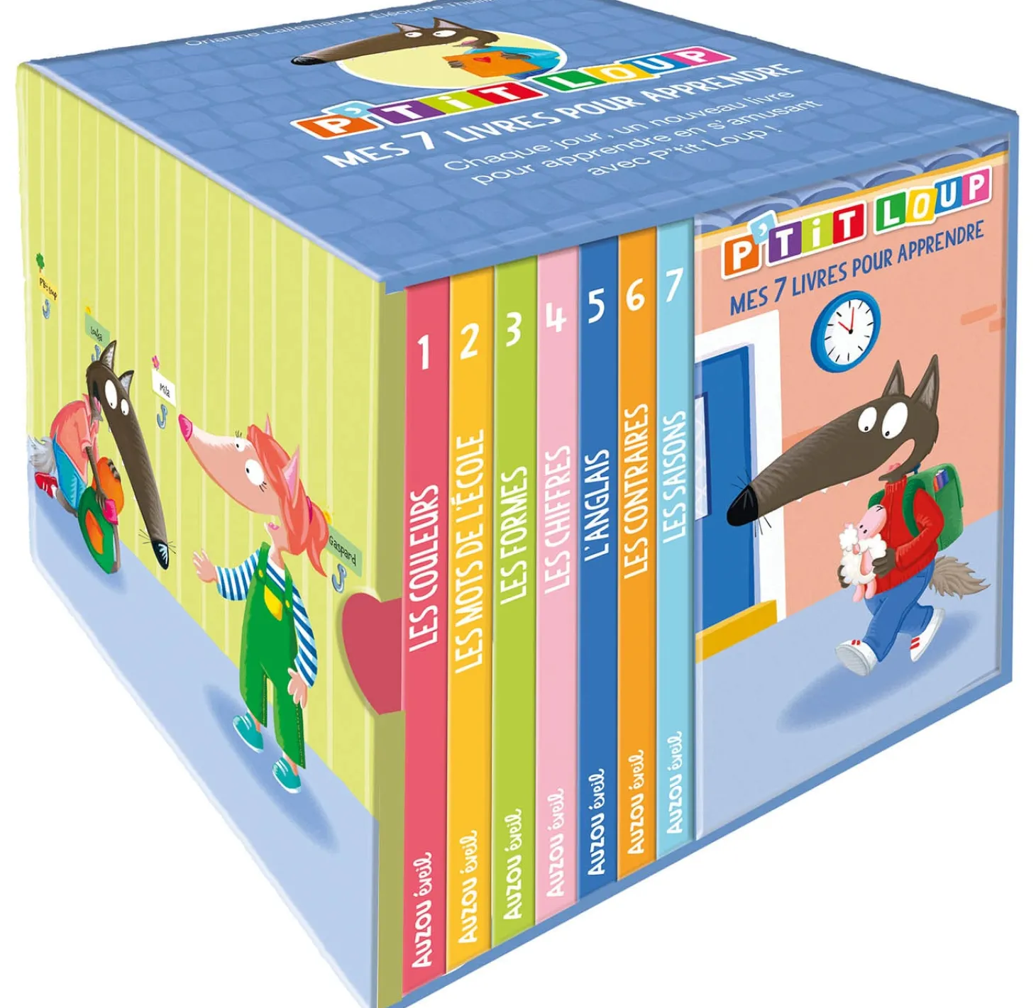 Auzou Livre Biblio P'Tit Loup 7 Livre Pour Apprendre Multicolore