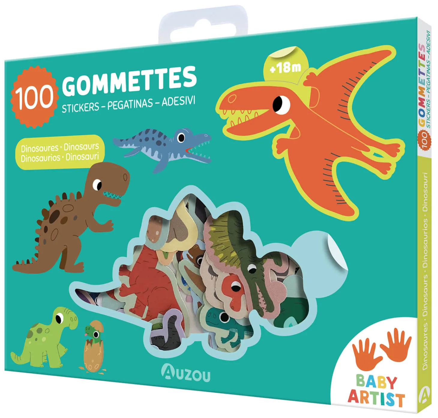 Auzou Livre Dinosaures Multicolore