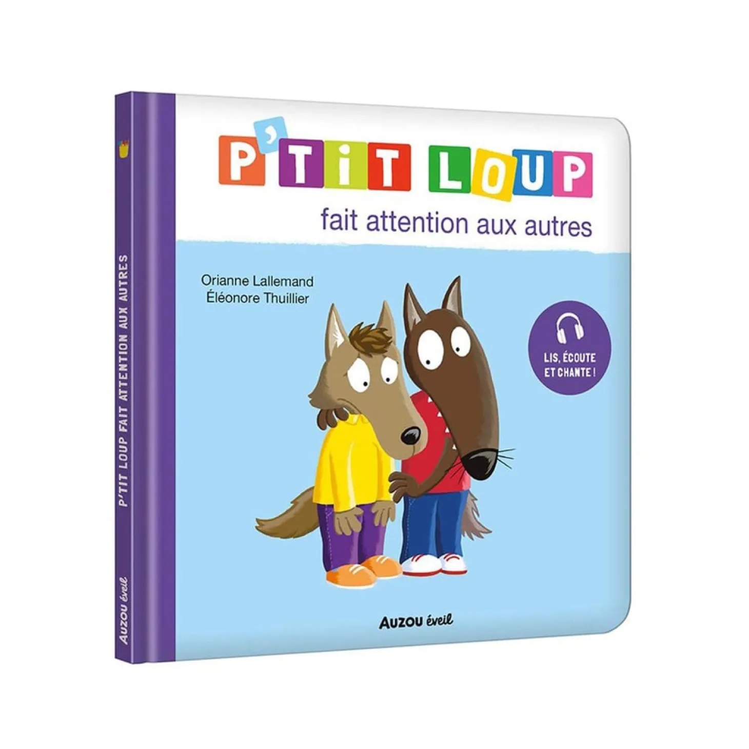 Auzou Livre P'Tit Loup Fait Attention aux Autres Multicolore