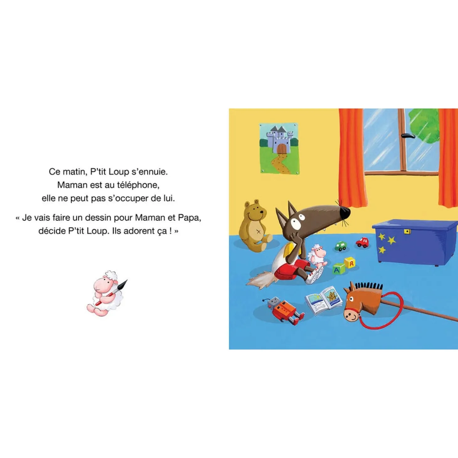 Auzou Livre P'Tit Loup Fait des Bêtises Multicolore