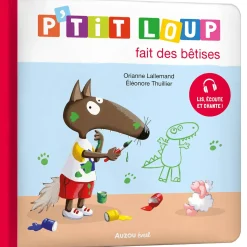 Auzou Livre P'Tit Loup Fait des Bêtises Multicolore