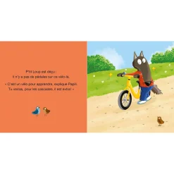 Auzou Livre P'Tit Loup Fait du Vélo Multicolore