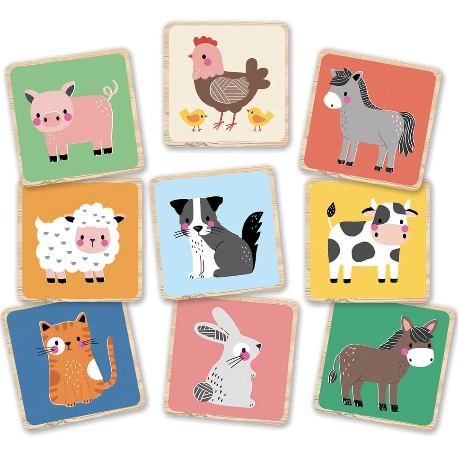 Auzou Mon Animemo de la Ferme Multicolore