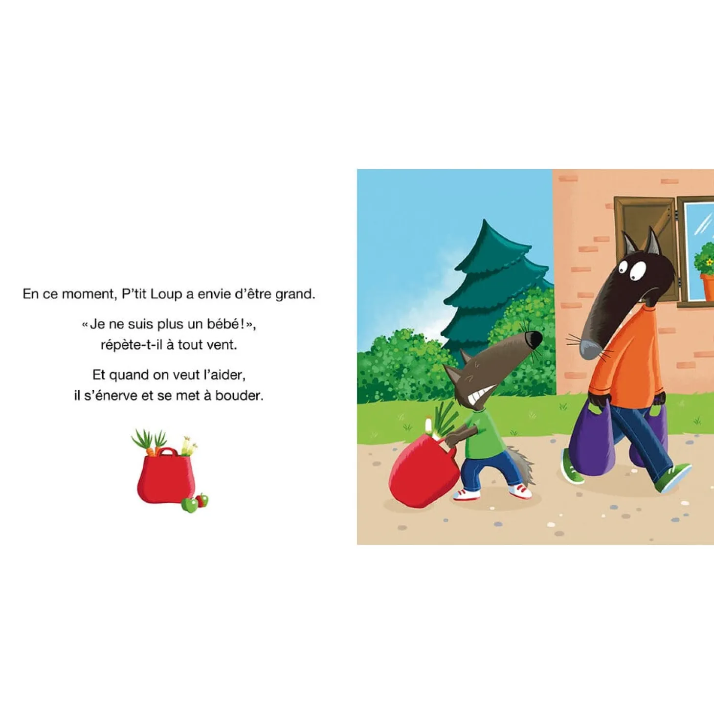 Auzou P'tit Loup veut tout faire comme un grand