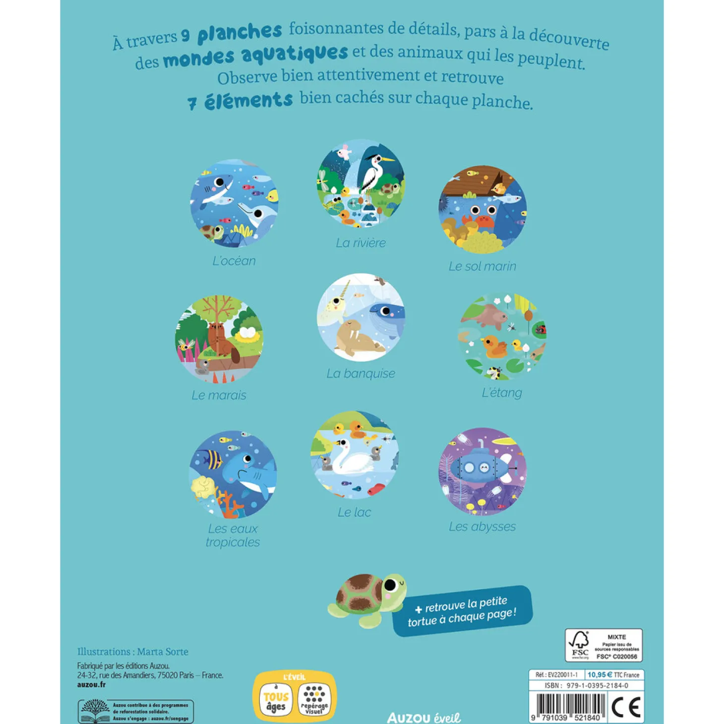 Auzou Tous à l'eau ! Multicolore