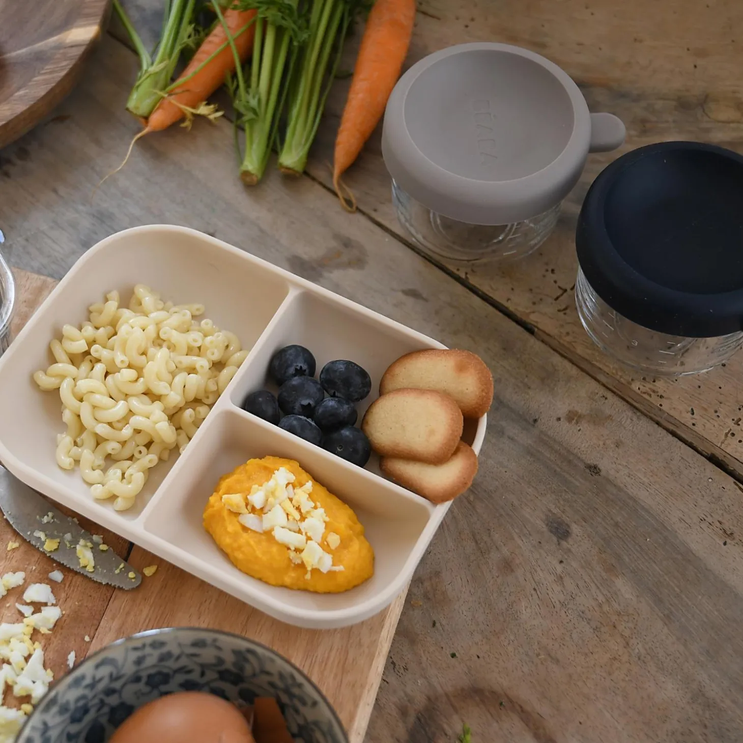 Béaba Assiette compartimentée silicone Argile