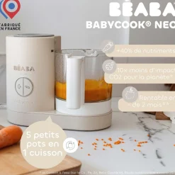Béaba Babycook Neo Robot Cuiseur Bébé 6 en 1 Terre D'Argile