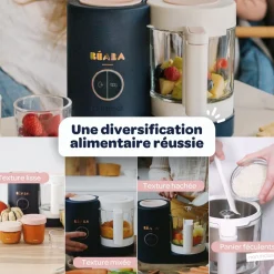 Béaba Babycook Néo Robot Bébé 6 en 1, Made in France Night Blue