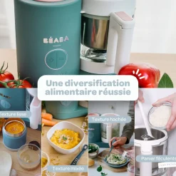 Béaba Babycook Néo Robot Bébé 6 en 1, Made in France Eucalyptus