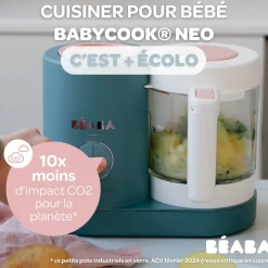 Béaba Babycook Néo Robot Bébé 6 en 1, Made in France Eucalyptus