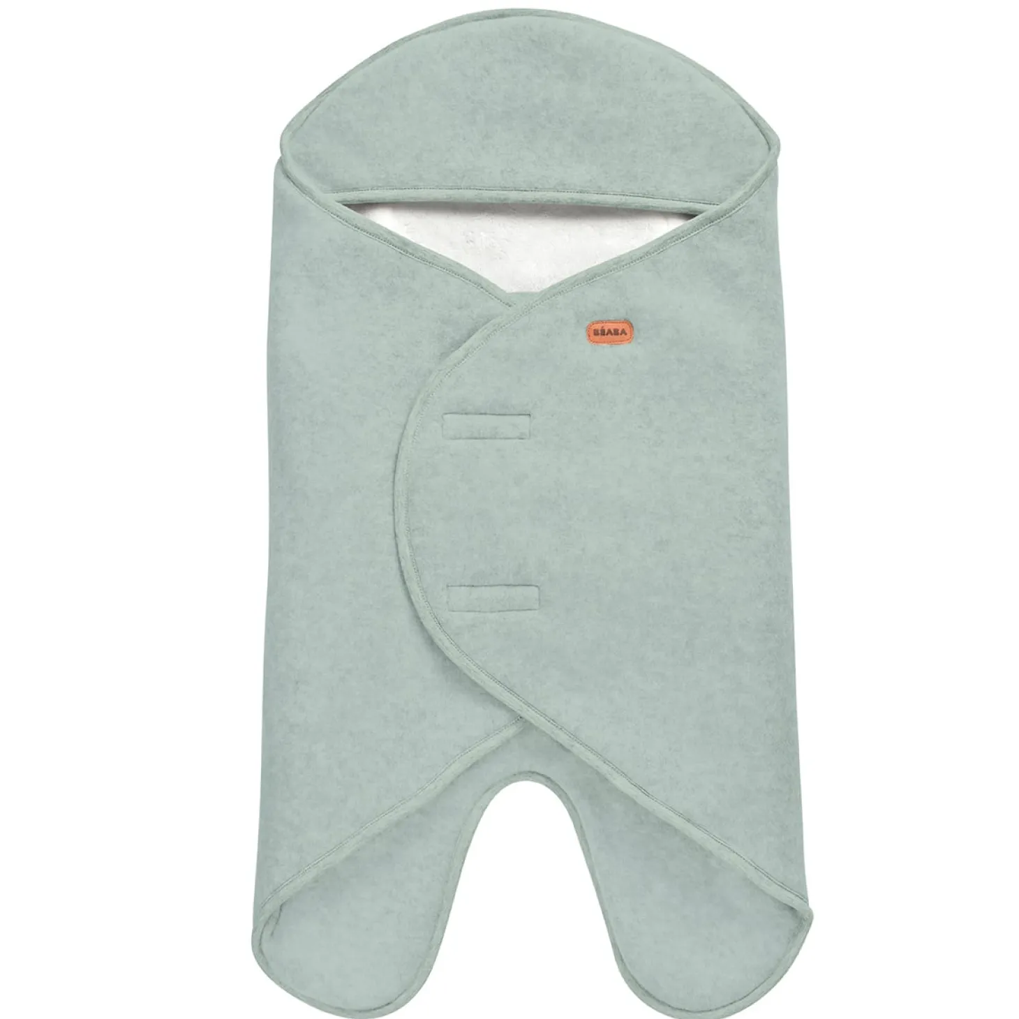 Béaba Babynomade double polaire vert sauge/blanc 0-6 mois