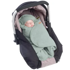 Béaba Babynomade double polaire vert sauge/blanc 0-6 mois