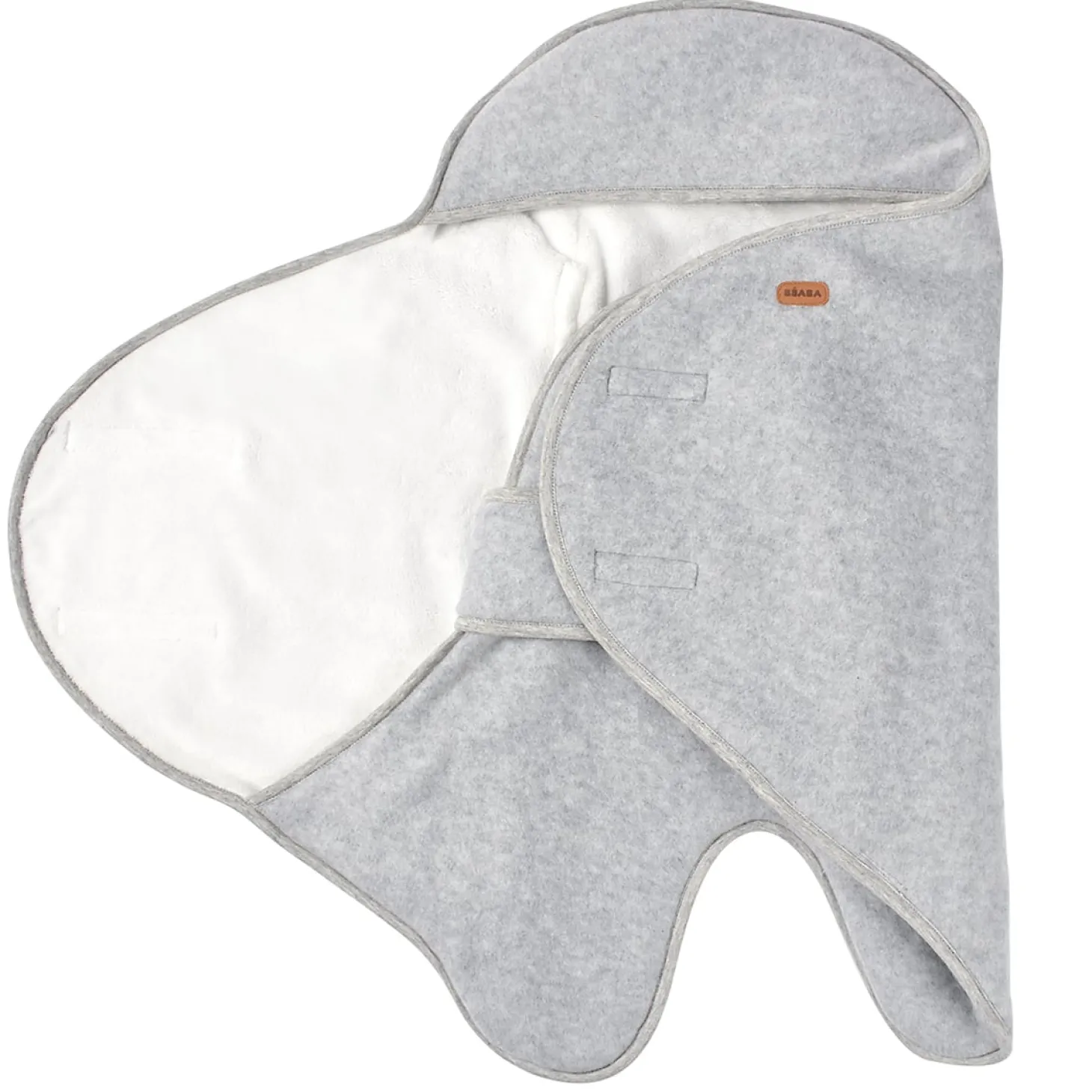Béaba Babynomade double polaire Gris Chiné/Blanc 0-6 mois