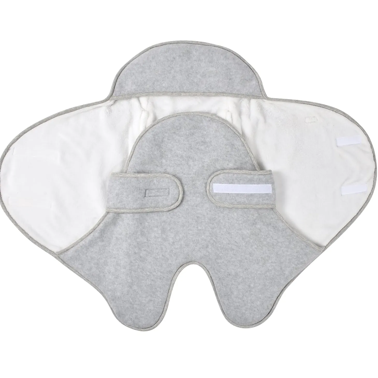 Béaba Babynomade double polaire Gris Chiné/Blanc 0-6 mois