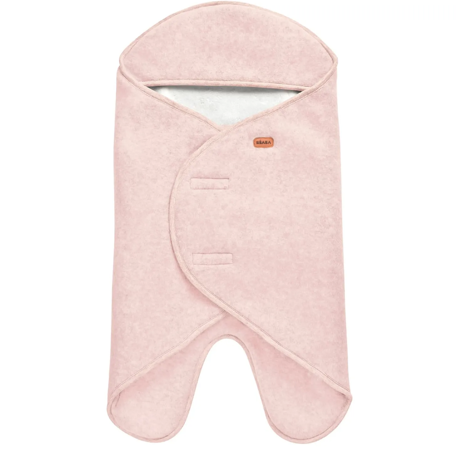 Béaba Babynomade double polaire Rose Poudré/Blanc 0-6 mois