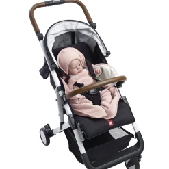 Béaba Babynomade double polaire Rose Poudré/Blanc 0-6 mois