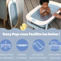 Béaba                    Baignoire Camélé’O Easy Pop    Bleu Baltique