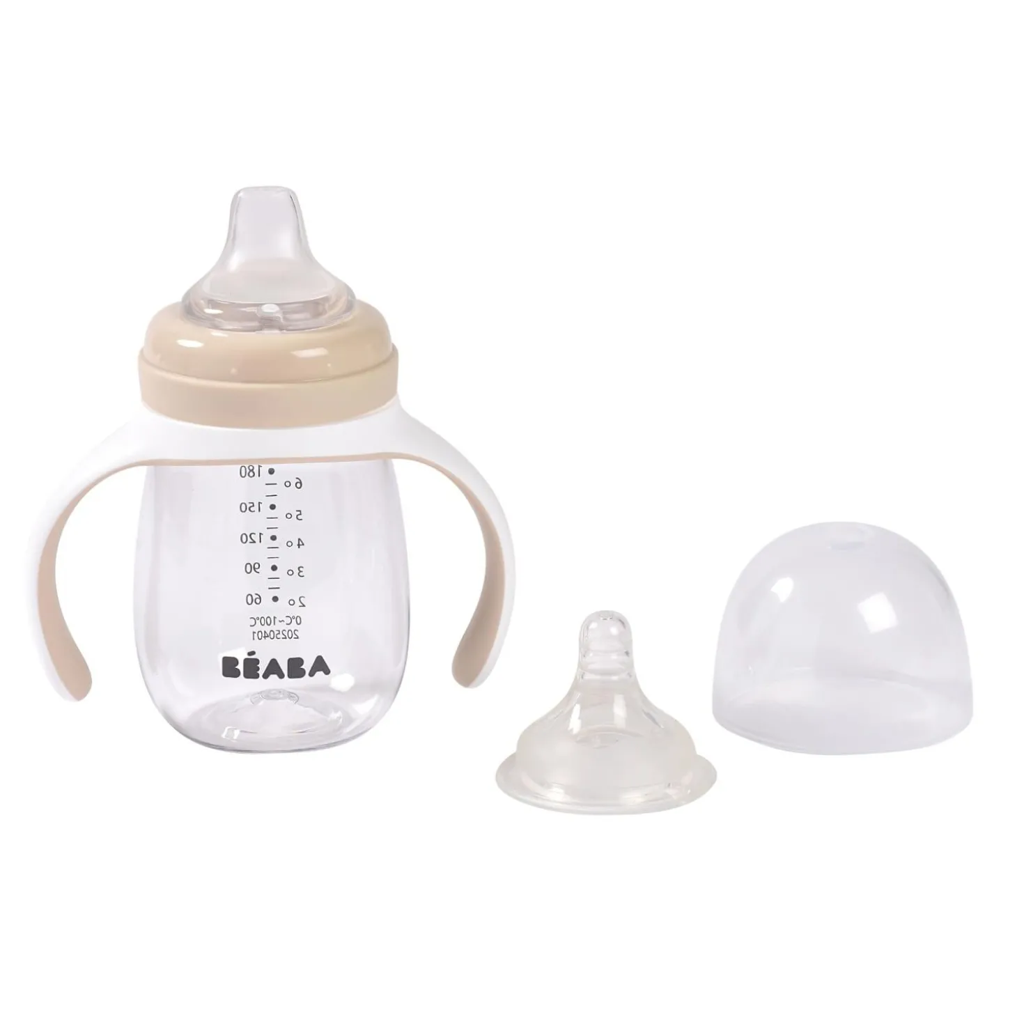 Béaba Biberon d'apprentissage 2en1 Clay Earth 210 ml