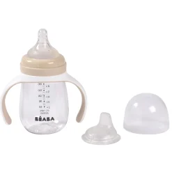 Béaba Biberon d'apprentissage 2en1 Clay Earth 210 ml