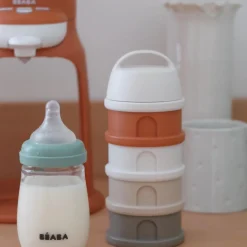 Béaba                    Boîte doseuse 4 compartiments    Cotton White/Terracotta