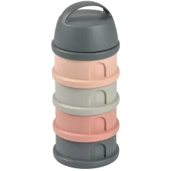 Béaba                    Boîte doseuse pour lait en poudre 4 compartiments    Mineral Grey/Pink