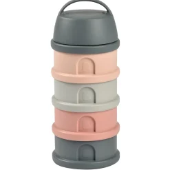 Béaba                    Boîte doseuse pour lait en poudre 4 compartiments    Mineral Grey/Pink