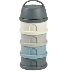 Béaba                    Boîte doseuse pour lait en poudre 4 compartiments    Mineral Grey/Blue