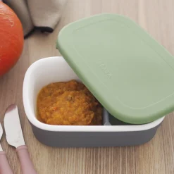 Béaba Boîte repas céramique Mineral/Vert Sauge