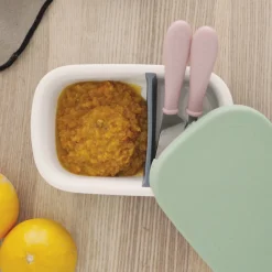 Béaba Boîte repas céramique Mineral/Vert Sauge