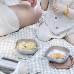Béaba Boîtes Repas Inox Multi-Usage x3 Natural Set