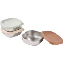 Béaba Boîtes Repas Inox Multi-Usage x3 Natural Set
