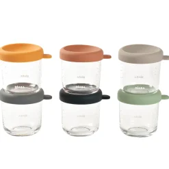 Béaba Coffret de 6 portion en verre Coloris Assortis 250 ml