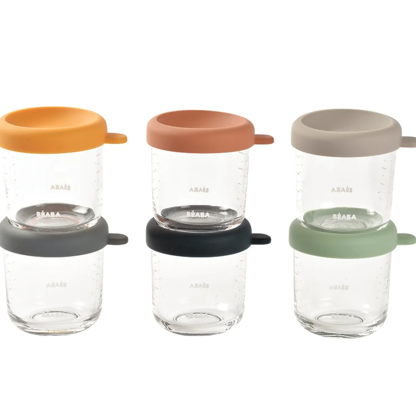 Béaba Coffret de 6 portion en verre Coloris Assortis 250 ml