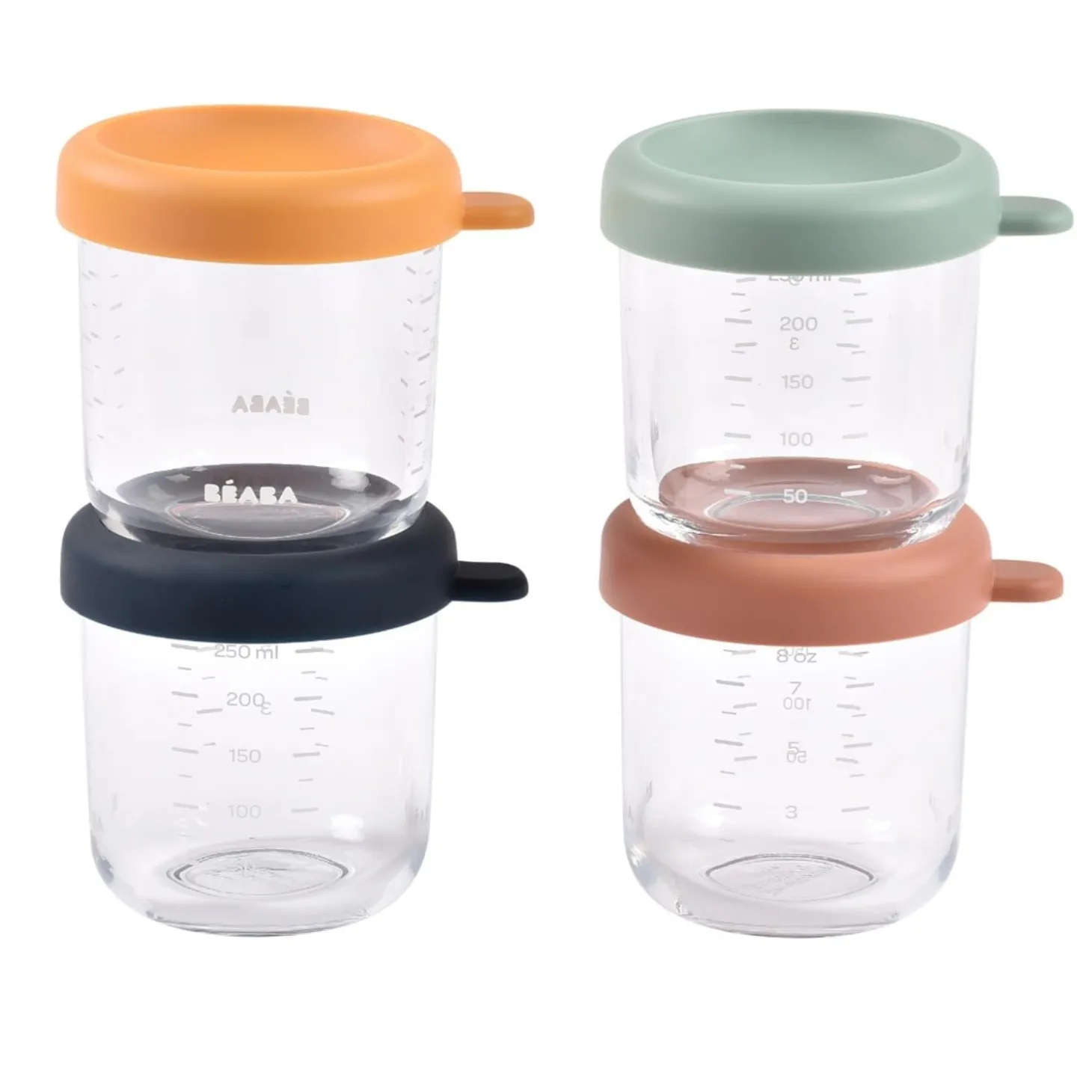 Béaba Coffret 4 portions verre Couleur Assortis 250 ml