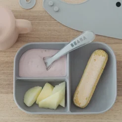 Béaba                    Coffret repas d'apprentissage en silicone    Pink            8 mois+