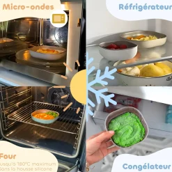 Béaba                    Coffret Repas Inox 3 Pièces    Barbe A Papa